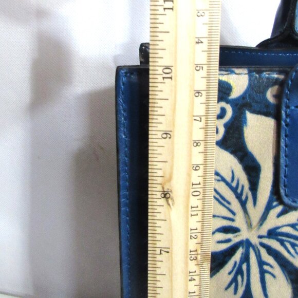 RARE PATRICIA NASH BLUE FLORAL CURRY TOTE BAG, + SHOULDER STRAP, DUST BAG +  COA - Picture 6 of 16